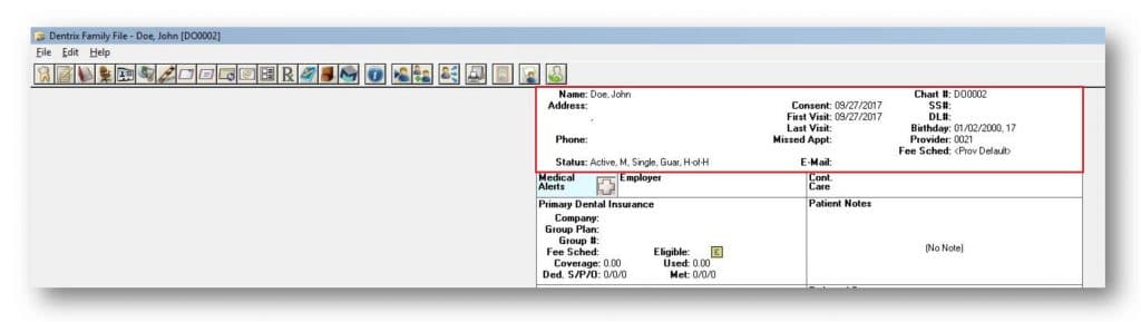 Dental eShare Practice Management Software Dentrix