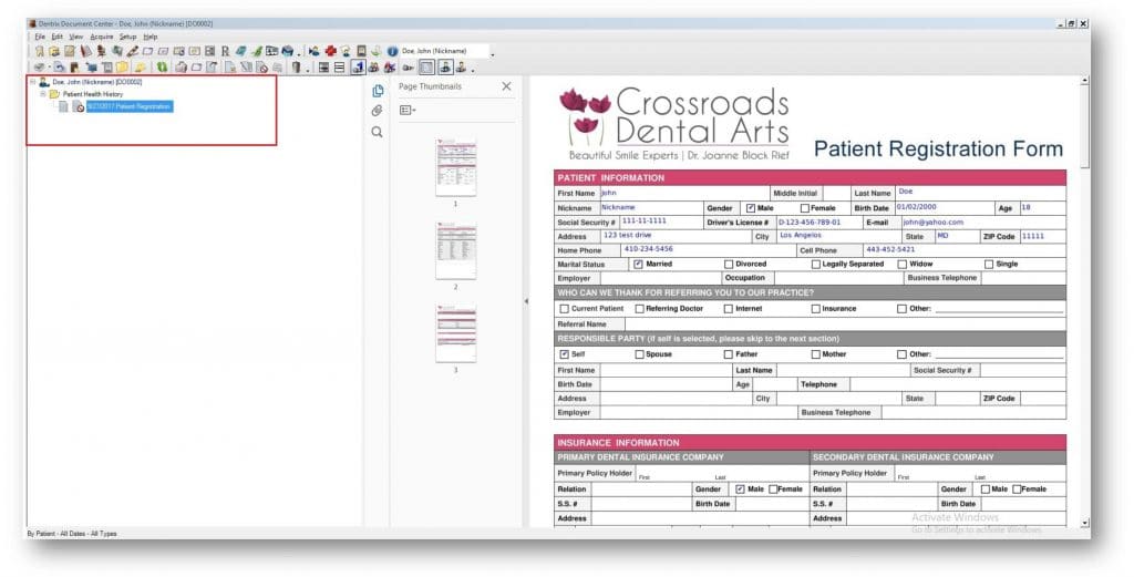 Dental eShare Practice Management Software Dentrix